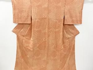 リサイクル　色紙に草花模様小紋着物